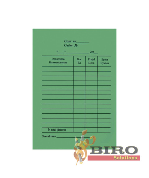 Cont autocopiant A6, 100 buc